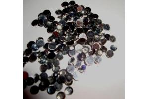 300 Schmucksteine rund black Diamant (rauch)